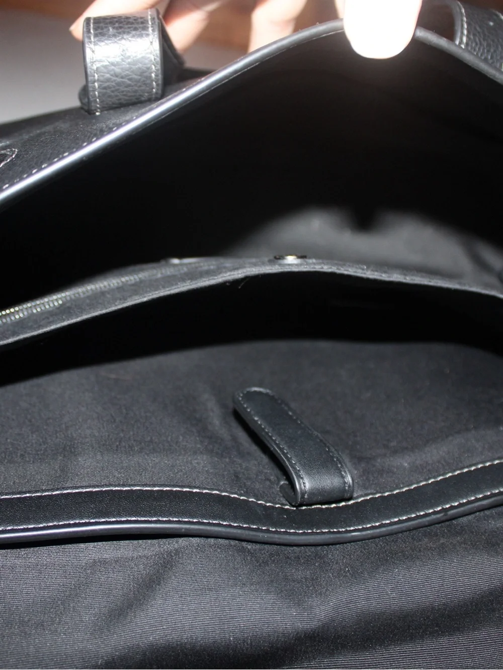 Coach Sullivan Portfolio Brief C9875 Black Pebbled Leather Messenger Laptop Bag